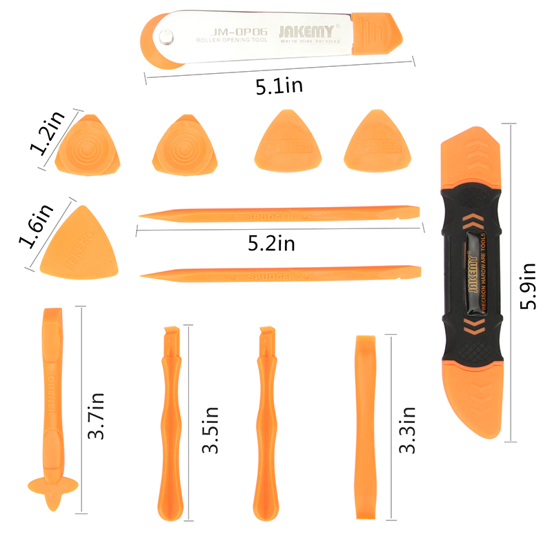JAKEMY 13 in 1 Smartphone Pry  - Spudger Plastic Set recension och pris