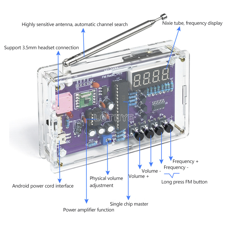 DIY Electronic Kit RDA5807S FM - Electronics Repair School recension och pris