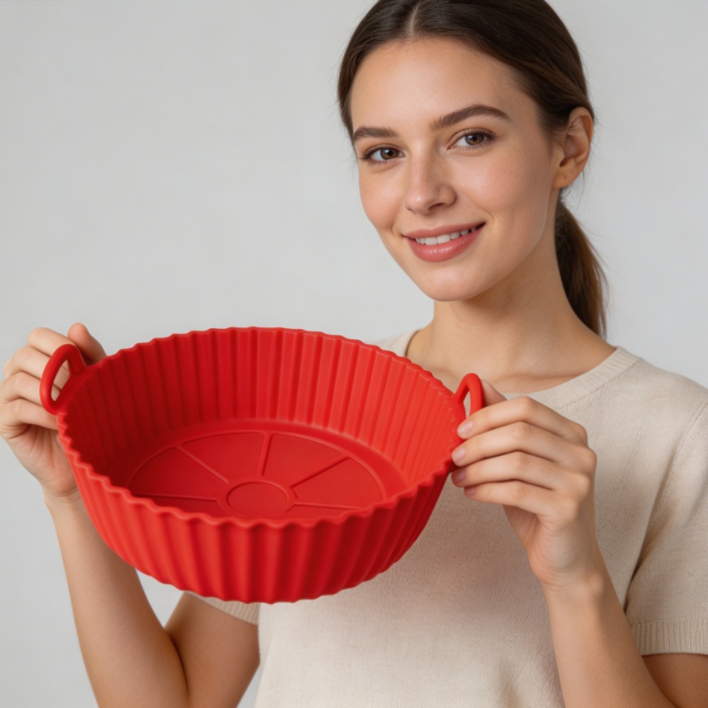 Round Silicone Air Fryer Liner - Heat Mat Silicone recension och pris